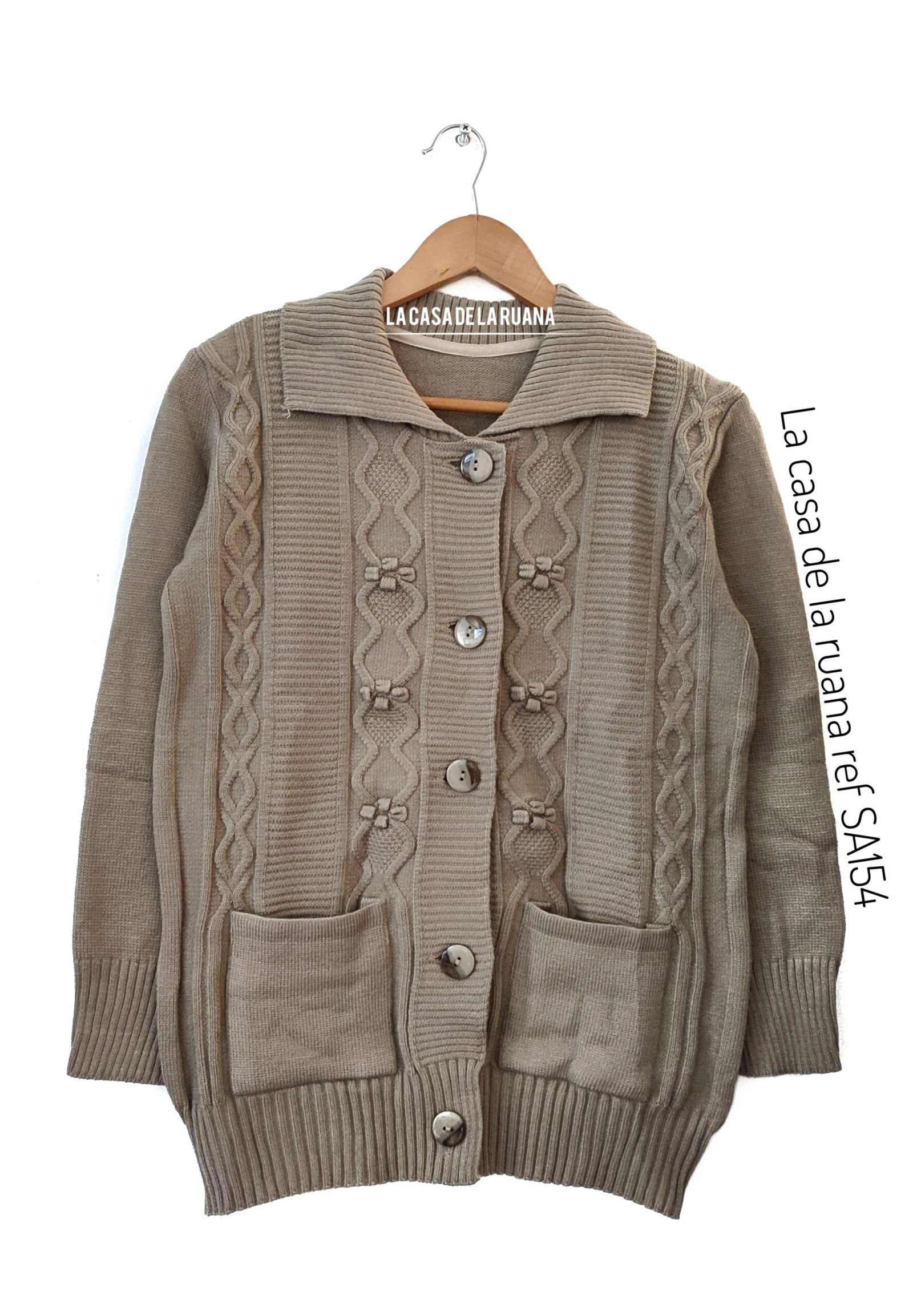 SAMOON 132016-25409 Chaqueta De Punto, Navy Gemustert, 52 Para Mujer