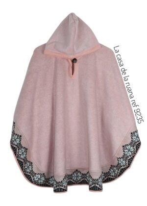 Ruana Poncho Chal Cerrada Con Capota Para Dama